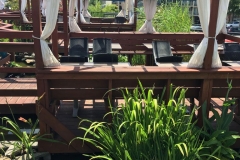 The Cultured Pearl Deck Koi Pond Gazzebo