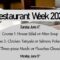 Restaurant Week Menu 2023
