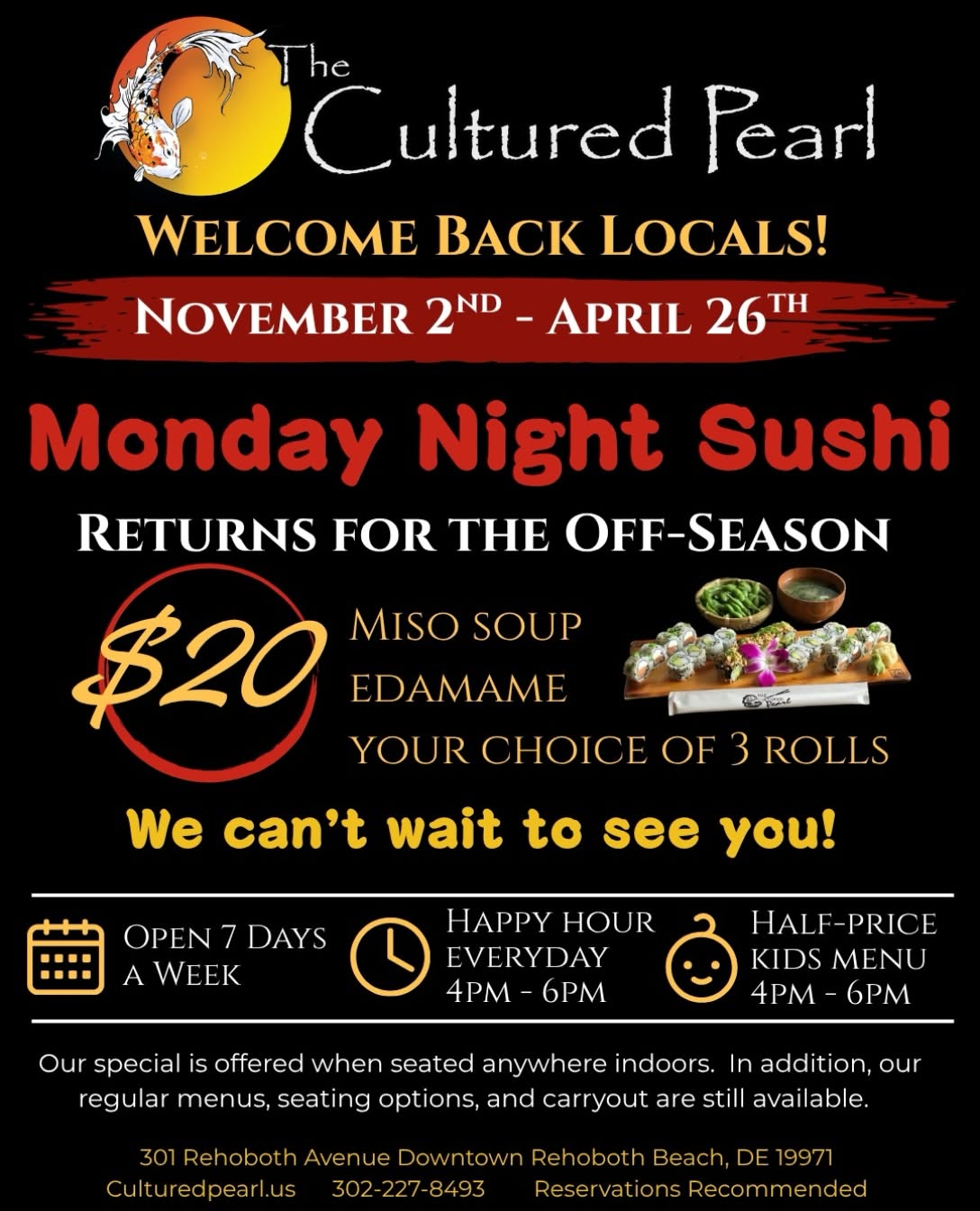 Monday Night Sushi Special
